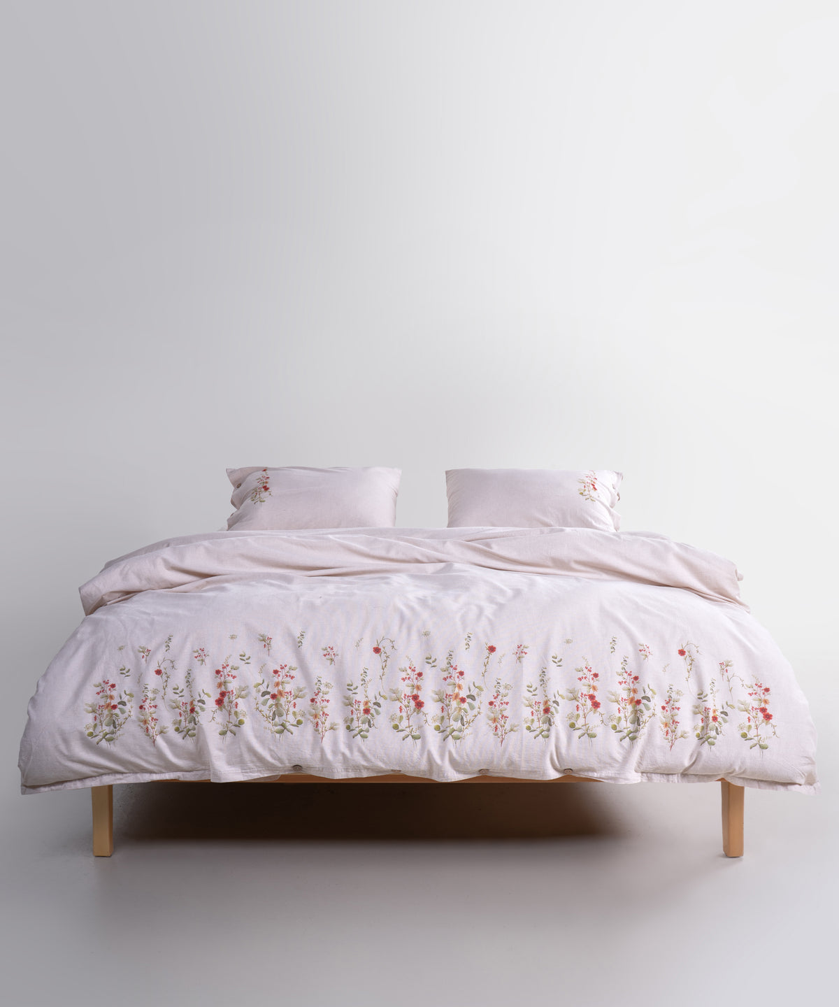 LIMASSO %100 Pamuk İpliği Boyalı Garmentwashed Minimalist Desenli Nevresim Takımı - Turnesoul