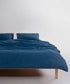 Dress Blue rengi stonewashed %100 pamuk çift kişilik nevresim takımı