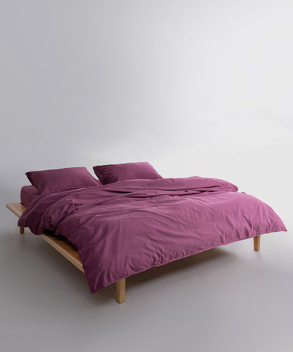 Raspberry renk 50x70 oxford yastık kılıfı detay görünümü