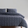LIMASSO %100 Pamuk Stonewashed Jakarlı Kristal Desenli Nevresim Takımı - Crystal Castle Rock