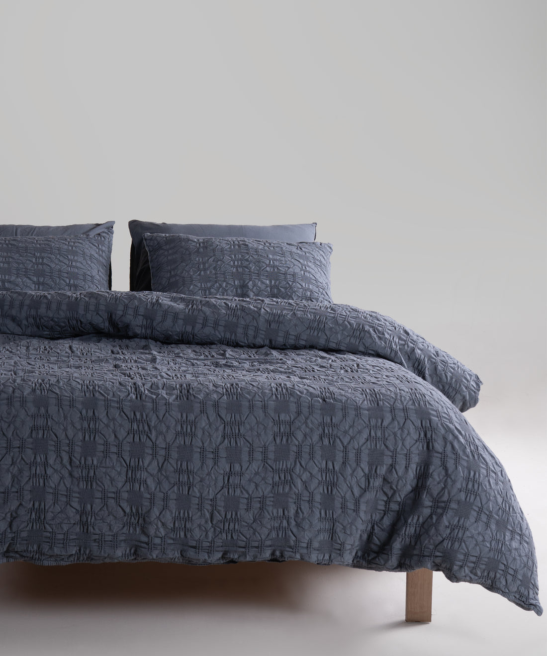 LIMASSO %100 Pamuk Stonewashed Jakarlı Kristal Desenli Nevresim Takımı - Crystal Castle Rock