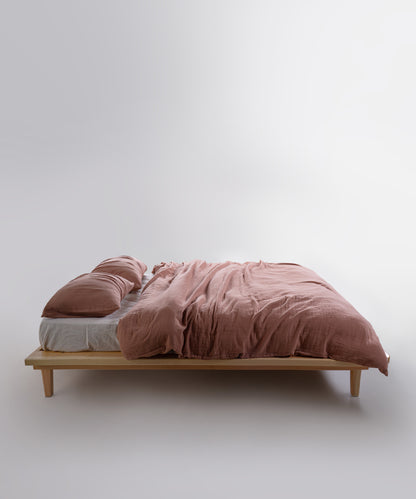 Commercer müslin nevresim gizli düğme kapama mekanizması