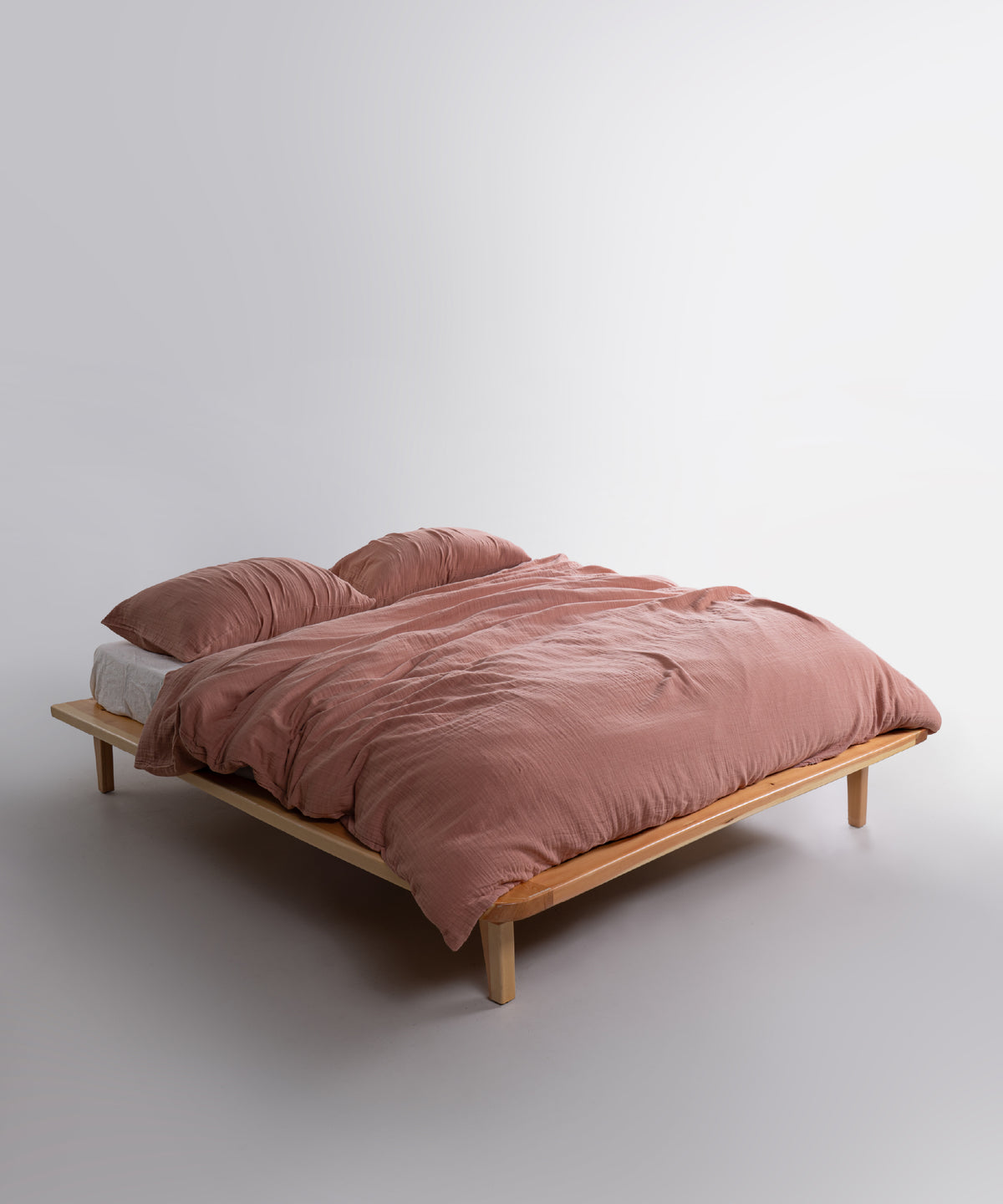 Commercer tonunda 50x70 cm pamuk müslin yastık kılıfı detayı