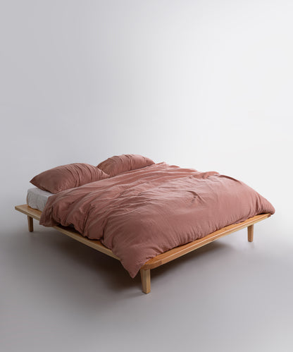 Commercer tonunda 50x70 cm pamuk müslin yastık kılıfı detayı