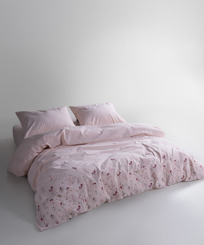 LIMASSO %100 Pamuk Stonewashed Minimalist Nakışlı Nevresim Takımı - Garden de Fleur Prisitne