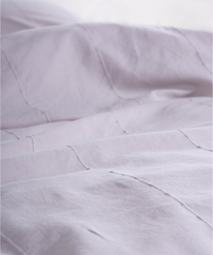 LIMASSO %100 Pamuk Stonewashed Fırfırlı Nevresim Takımı - İdelia Natural Cream