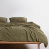 LIMASSO Cloud %100 Pamuk Muslin Çift Kişilik Nevresim Takımı - Olive