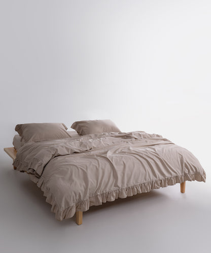 Oxfordtan tonlarında fırfırlı 50x70 Oxford yastık kılıfı