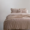 LIMASSO %100 Pamuk İpliği Boyalı Garmentwashed Minimalist Desenli Nevresim Takımı - Brise