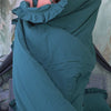 LIMASSO Exclusive %100 Pamuk Stonewashed Fırfırlı Çift Kişilik Nevresim Takımı - Dark Green