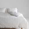 LIMASSO %100 Pamuk Stonewashed Jakarlı Kristal Desenli Nevresim Takımı - Crystal Snow White