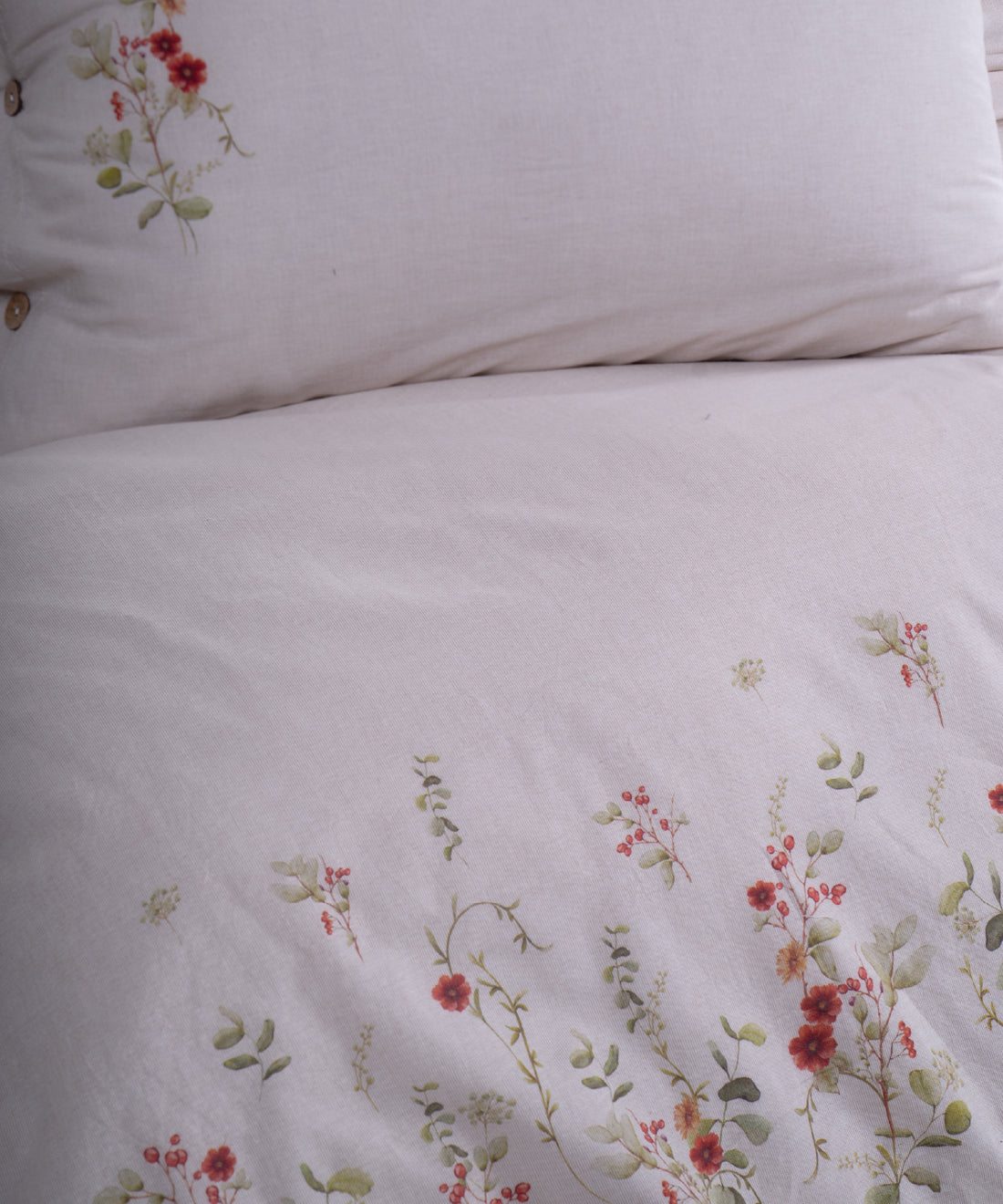 LIMASSO %100 Pamuk İpliği Boyalı Garmentwashed Minimalist Desenli Nevresim Takımı - Turnesoul