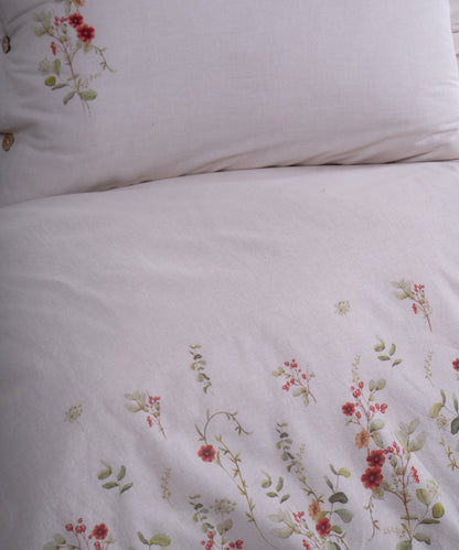 LIMASSO %100 Pamuk İpliği Boyalı Garmentwashed Minimalist Desenli Nevresim Takımı - Turnesoul
